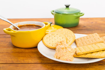 Crab Spread and Bisque