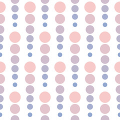 Geometric seamless pattern in color of the year 2016. Abstract simple line circles design. Rose quartz and serenity violet gradient transition colors.
