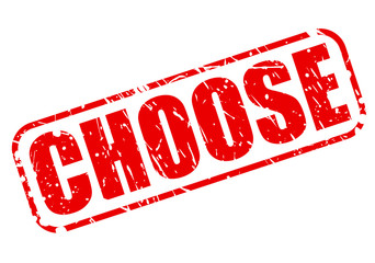 CHOOSE RED STAMP TEXT