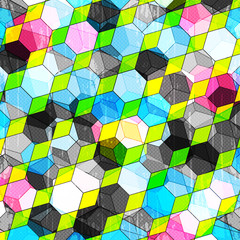 colored polygons abstract geometric background
