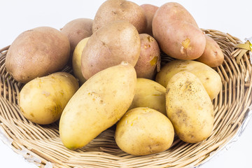 Sweet oraganic potato background