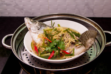 fish steamed