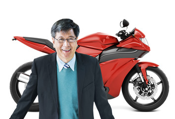 Motorbike Motorcycle Bike Roadster Transportation Concept