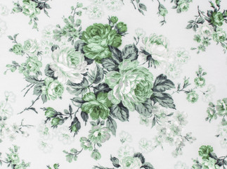 vintage style of tapestry flowers fabric pattern background