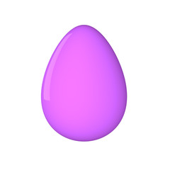 Easter egg. Painted. 3D object. Render. Easter Holiday.