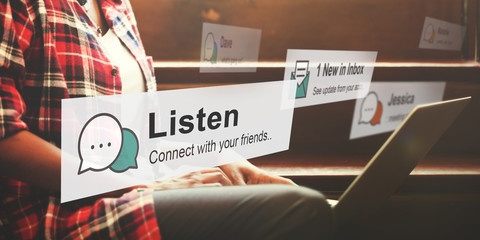 Listen Communication Listening Noise Concept