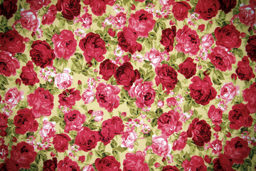 vintage style of tapestry flowers fabric pattern background