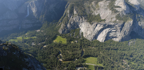 Yosemite National Park Valley Floor from Glacier Point