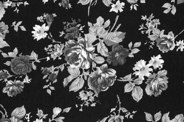 vintage style of tapestry flowers fabric pattern background