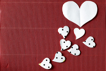 heart shape on black background