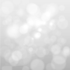 Artistic style - Defocused abstract white and gray bokeh lights background with blurring lights for...