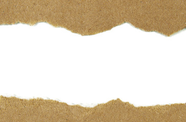 Brown paper torn Design