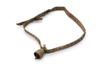 Old Cable bell isolated on white background