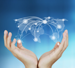 social network structure in hand