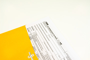 Tax Form 1040, Tax Form Details with Light Background