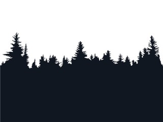 Fototapeta premium Forest silhouette
