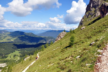 Unterwegs zur Langkofelscharte