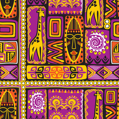violet afrikan pattern