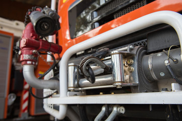 the front of firefighter truck
