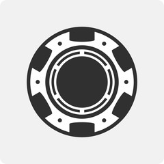 Naklejka premium Vector casino chips