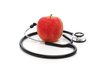 ヘルスケア/りんごと聴診器