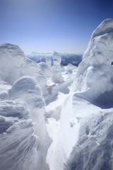 青森県八甲田山の樹氷