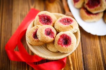 sweet cookies with jam