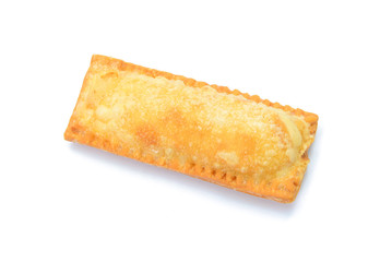 Pies of puff on white background