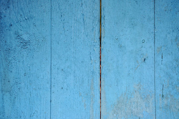 Aged blue wooden background