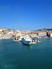 Fototapeta na wymiar Port in Ancona, Italy