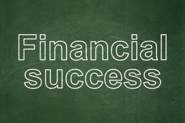 Obraz premium Money concept: Financial Success on chalkboard background