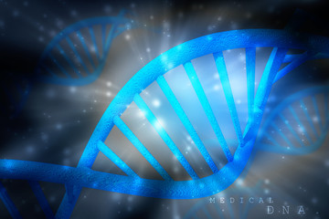 Digital illustration DNA structure