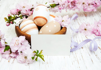 Bowl with easter eggs