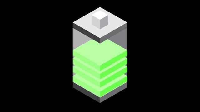isometric battery icon