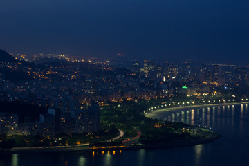 Fototapeta na wymiar Night view of Rio de Janeiro
