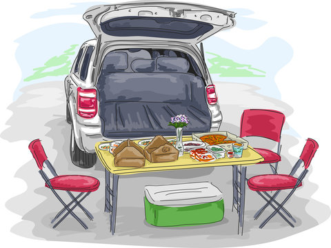 Car Food Tailgate Party