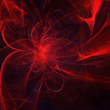 Fractal Pattern Red Explosion / Fraktal Muster Red Explotion