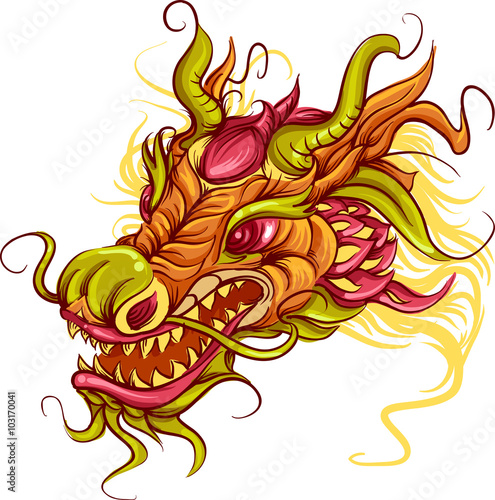 &quot;Chinese Dragon Head&quot; Stock image and royalty-free vector files on
