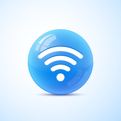 Vector wifi symbol isolated