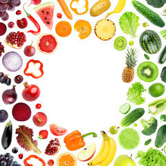 Fruits and vegetables concept © seralex