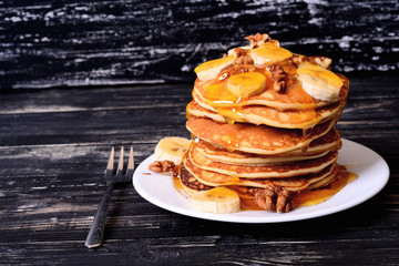 Pancakes with banana