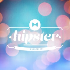 Composite image of hipster word
