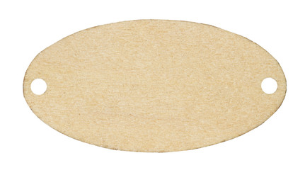 Wooden sign isolated on white