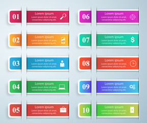 Infographic design template and marketing icons. 