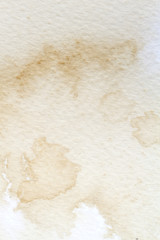 White yellow stained paper. Old retro letter texture.