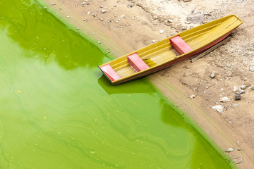 boat at Vranovska dam, Czech Republic