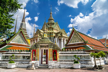 Naklejka premium Wat Pho Wat Phra Chetuphon, the Temple of the Reclining Buddha, Thailand