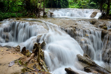 Flow and Motion of Kroeng Krawia Waterfall