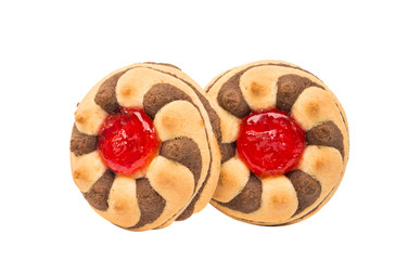 biscuits with jam isolated