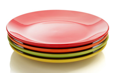 ceramic plate isolated on white